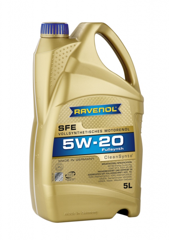 Моторное масло RAVENOL Super Fuel Economy SFE SAE 5W-20 ( 5л) new