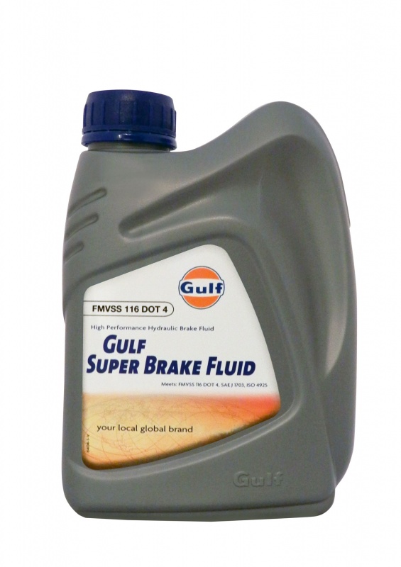 Тормозная жидкость GULF Super Brake Fluid DOT 4 (1л)***