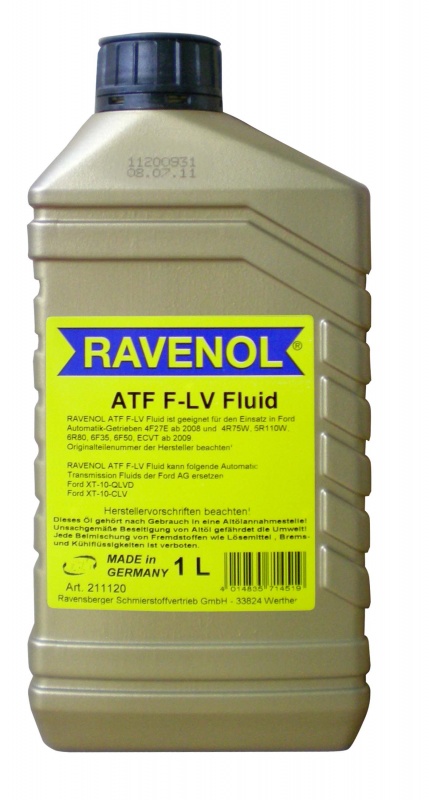 Трансмиссионное масло RAVENOL ATF F-LV Fluid ( 1л)