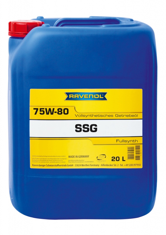 Трансмиссионное масло RAVENOL SSG SAE 75W-80 (20л) new
