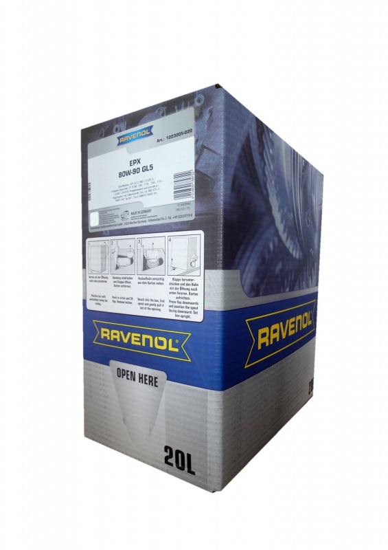 Трансмиссионное масло RAVENOL Getriebeoel EPX SAE 80W-90 GL-5 (20л) ecobox