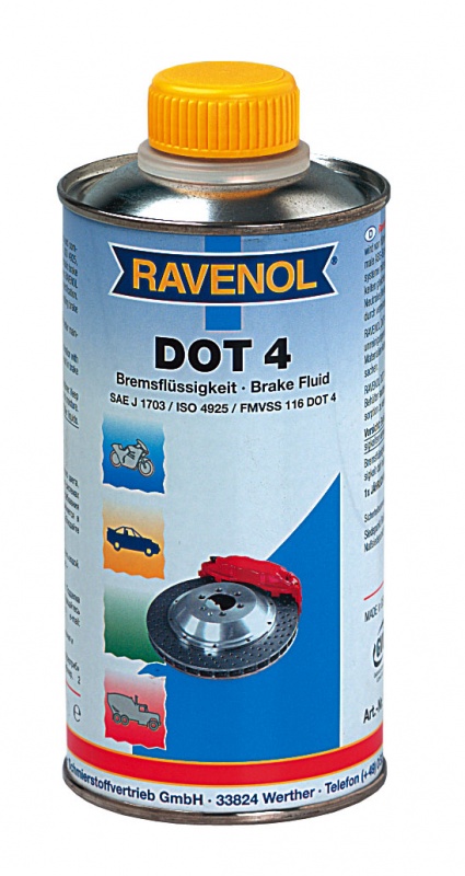 Тормозная жидкость RAVENOL DOT-4 (1 л)