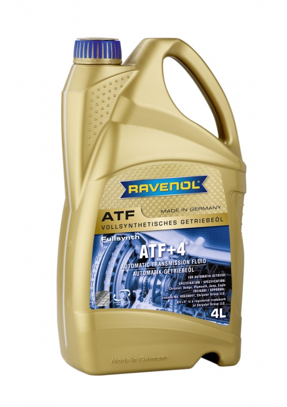 Трансмиссионное масло RAVENOL ATF+4 Fluid (4л) new